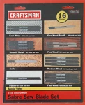 Nos New Craftsman 9- 28976 Metal / Wood Jig Sabre Saw Blade Set 16 Pieces. Fixed Price $28.83.