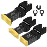 Amzbsaw 16 Pcs Titanium Oscillating Blades Metal Cutting, Multitool Black. Fixed Price $37.65.