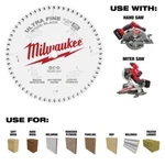 Milwaukee 48-40-0730 7-1/4" X 60T Ultra Fine Finish Circular Saw Blade. Fixed Price $26.55.