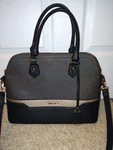 David Jones Paris Pvc Shoulder Bag Top Handle Purse Grey Black Nwot. Fixed Price $39.99.
