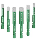 Mgtgbao Green 6PCS Dry Diamond Drill Bits Set, Core For Granite Mar.... Fixed Price $16.50.