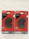 Lot Of (2) Milwaukee Universal Bi-metal Blade Multi-material 48-90-1271. Fixed Price $30.00.