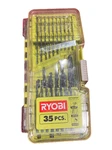 Ryobi 35-PIECE Black Oxide Drill Bit Set Sizes 1/16"-5/16" With Case. Fixed Price $19.95.
