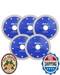 Shdiatool 4-1/2IN Diamond Saw Blade Pack For Porcelain Tile Ceramic Granite Marb. Fixed Price $89.18.