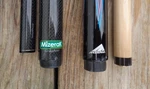 (2) Mizerak Pool Cue Sticks With Wilson Case - Graphite (19OZ.) / Wood (18OZ.). Fixed Price $49.99.
