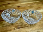 Lenox Crystal Glass Diamond Cut Bowl Set Of 2. Fixed Price $20.00.