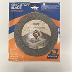 Norton 6 Silicon Carbide Masonry Cutting Blade, Mpn 89035-2. Fixed Price $14.00.