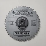 Craftsman 8" Adjustable Dado Twin-blade Excalibur Silver Series Saw 48 Tooth. Fixed Price $68.99.