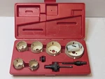 Blue Point LHS608 8-PIECE Hole Saw Set + Extra. Fixed Price $34.99.