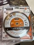 Ridgid Diamond Blade 7" HD-CM70P. Fixed Price $21.50.