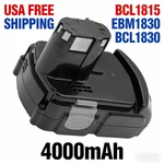 4AH Battery For Hitachi 18V 4000MAH Li-ion EBM1815 EBM1830 C18DLP4 Us#. Fixed Price $29.99.