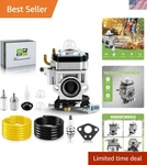 Carburetor Kit Fit For Poulan PR46BT PR48BT BP400 BP402 Leaf Blower Shind.... Fixed Price $30.94.