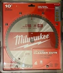 Milwaukee 48-40-4176 10" X 60T Fine Finish Wood Cutting Circular Saw Blade. Fixed Price $23.00.