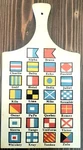 Icao Phonetic Alphabet Wood Cutting Board Plaque 15" Bravo Charlie Vintage. Fixed Price $32.95.