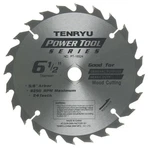 Tenryu PT-16524 6-1/2" Carbide Tipped Saw Blade (24 Tooth Atb Grind 5/8"KO .... Fixed Price $27.83.