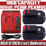 For Porter Cable 18V Nimh Battery / Charger PC18B PC18CS Pcmvc Pcxmvc PCC489N. Fixed Price $62.99.