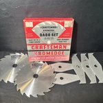 Vintage Sears Craftsman Kromedge Saw Blades Dado Set 9-32471 Woodworking Tools. Fixed Price $19.99.