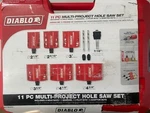 Freud Diablo DHS11SLD 2-1/8" 4-3/4" Bi-metal Multi-project Hole Saw Set 11PC. Fixed Price $80.00.