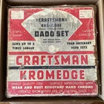 Vintage Craftsman Kromedge Dado Set 9-32471 5/8" Arbor. Fixed Price $15.00.