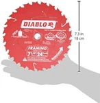 Diablo Freud D0724A D0724X 7-1/4IN 24T Atb Framing Saw 5/8" Arbor 1BLADE. Fixed Price $13.00.