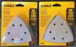 Dewalt Dwasptri 3-3/4" X H&l Assorted Grits Sanding Paper (2) 12 Packs. Fixed Price $5.50.