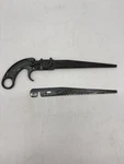 Vintage Great Neck Mfrs Keyhole Hacksaw Pistol Grip Handle W/2 Blades. Fixed Price $24.99.