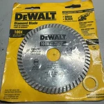 Dewalt 4-1/2" Xp Dry/wet Cutting Turbo Rim Diamond Blade DW4701 Brick Block. Fixed Price $9.99.