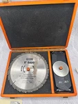 Mibro 8" Carbide Stacking Dado Blade Set Complete W/ Wood Case & Manual. Fixed Price $44.95.