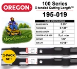 42" Cut Blades For Husqvarna HCYT150A HCYT150B, Oregon 195-019 (2). Fixed Price $37.13.