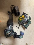 Hitachi Lot (tested) CR18DMR Recip Saw, C18DMR Circ & UB180 Light W/ Charge. Fixed Price $69.99.