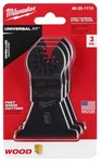 Milwaukee Pack Open-lok Oscillating Multi-tool Hcs Wood Blades 49-25-1113. Fixed Price $24.69.