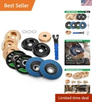 14PCS Carving Disc Set For 4.5 Angle Grinder, Woodworking Grindi.... Fixed Price $47.99.