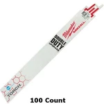Milwaukee 48-01-9788 (100 Count) In. 18 Tpi Ice Hardened The Torch Sawzall Bla. Fixed Price $319.99.