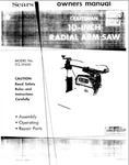 Craftsman 113.29450 Radial Arm Saw Owners Instruction Manual. Fixed Price $20.24.