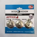 = Inter Design Hooks Affixx Strong Hold Damage Free Clean Removal Peel Stick. Fixed Price $9.99.