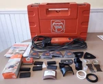 Fein FMM250Q - Multimaster Top Variable Oscillating Tool / Case And Blades. Fixed Price $109.95.