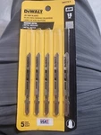 Dewalt DW3774-5 18 Tpi Metal Cutting Jig Saw Blades Pack. Fixed Price $8.99.