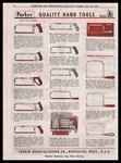 1954 Parker Hack Coping Saws Store Display Worcester Massachusetts Print Ad. Fixed Price $10.05.