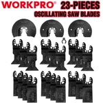 Workpro 23-PIECES Metal Wood Oscillating Saw Blades Set Quick Release Multitools. Fixed Price $32.99.