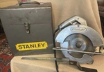 Vintage Stanley Circular Saw H271 Model A- Blades, Case, Wrench, Guide Tested. Fixed Price $92.65.