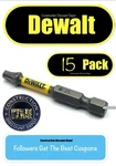 Bulk 15 Pack Dewalt Maxfit Ultra Impact Ready T25 Drill Bit 2" T-25 Torx Set. Fixed Price $12.74.