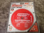New Diablo Steel Demon D0770F 1/4" X 70T Carbide Tipped Saw Blade (Q67). Fixed Price $39.99.