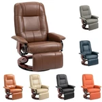 Homcom Faux Leather Manual Recliner With Swivel Wood Base. Fixed Price $264.99.