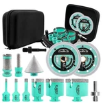 Lekomesh Tile Hole Saw Kit For Porcelain 6/8/10/35/50/65MM+FINGER Bit+drilli.... Fixed Price $180.32.