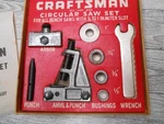 Vintage Craftsman No. 9-3530 Circular Saw Set Original Box. Fixed Price $18.35.