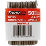 GP50 1/8-INCH Guidepoint Drywall Cutting Bits, 50-PACK For Saws. Fixed Price $156.18.