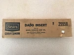 Vintage Sears Craftsman Dado Insert 929958 Original Box. Fixed Price $30.00.