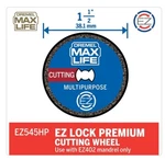 Dremel EZ545HP, Max Life Multi-purpose 1-1/2 In. Diamond-grit Cutting Wheel. Fixed Price $21.70.