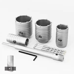 Gstk 10PCS Concrete Hole Saw Kit, Sds Plus Shank,with (30MM 40MM 50MM 65MM) C.... Fixed Price $44.41.