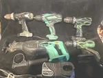 Hitachi 18V Cordless Drill Impact Work Set 6PC Ds 18DMR - Cr 18DV & More. Fixed Price $67.98.